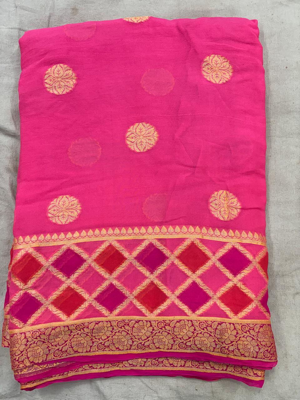 Pure Khaddi Georgette Saree