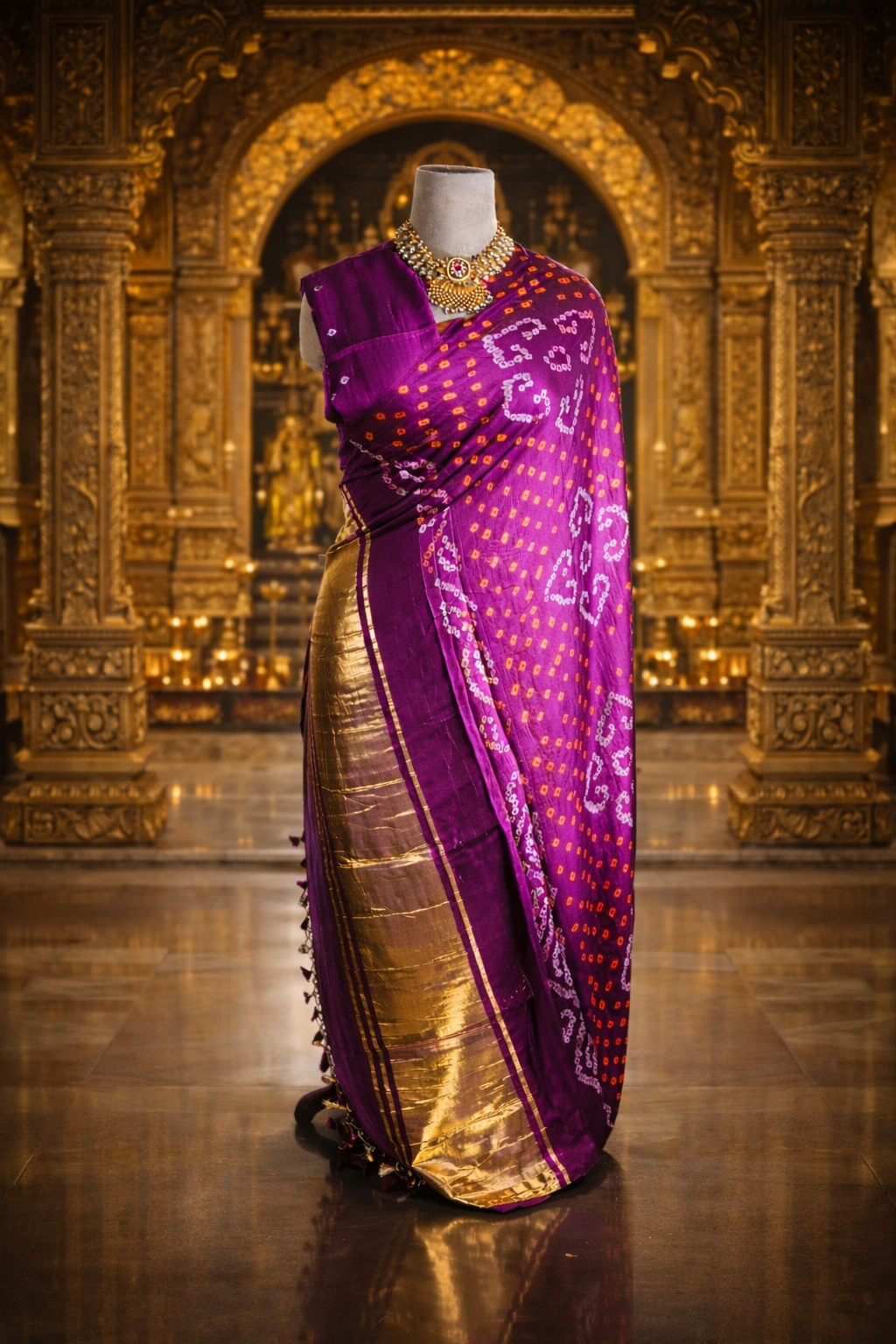 Pure Gajji Ghatchola Silk Saree
