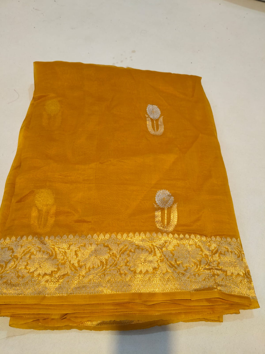 Pure Kora Organza Silk Saree
