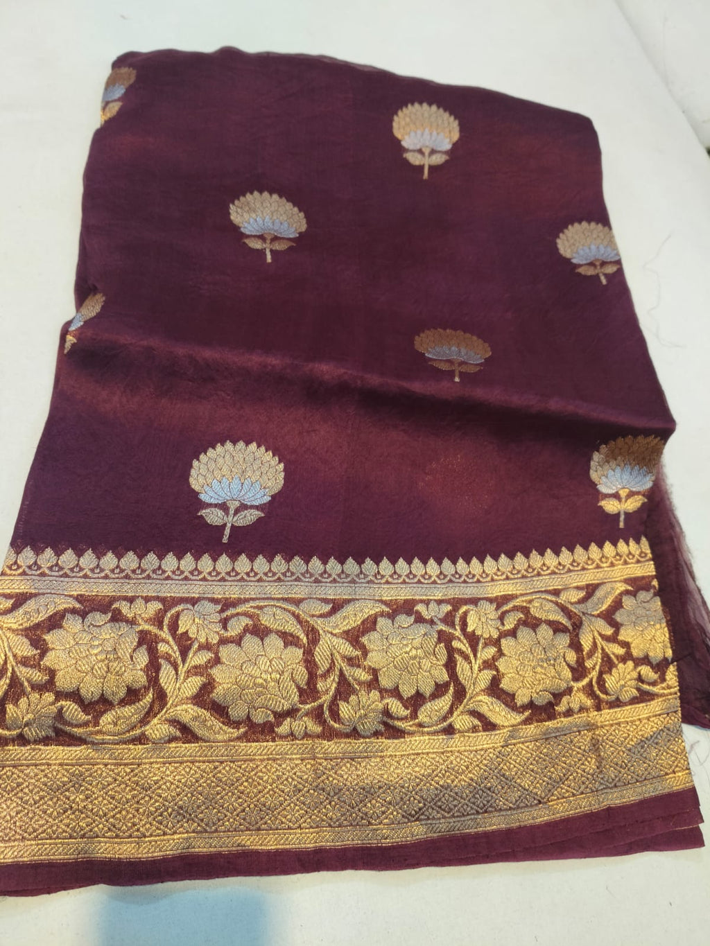 Pure Kora Organza Silk Saree