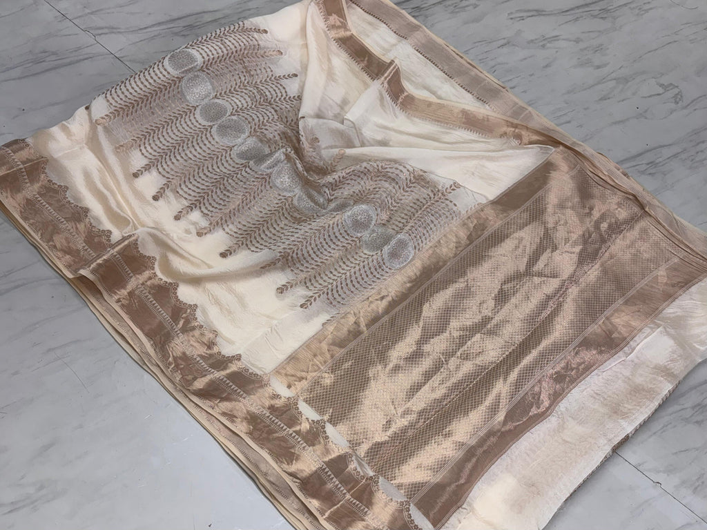 Dyable Raw Silk Saree