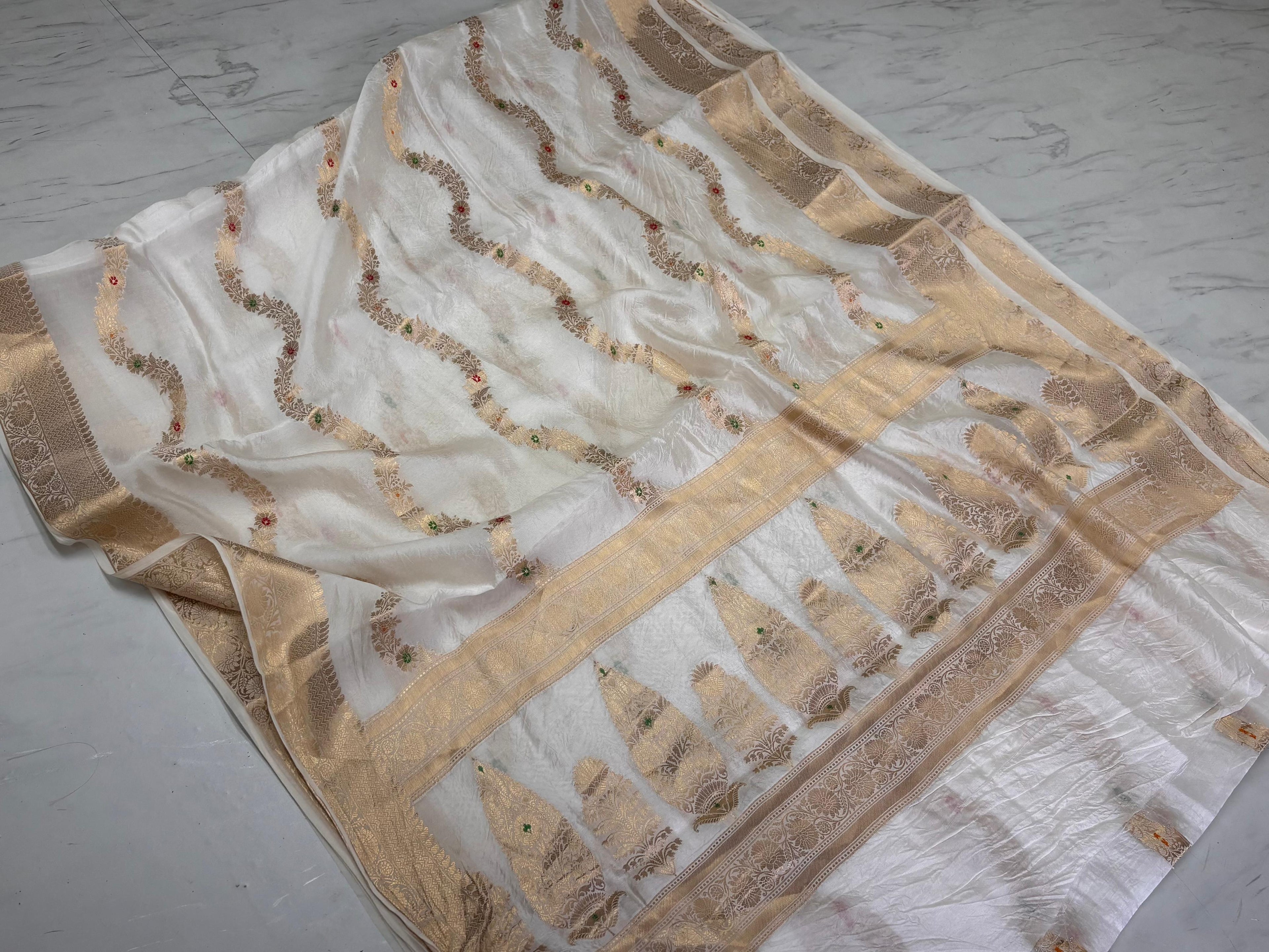 Dyable Raw Silk Saree