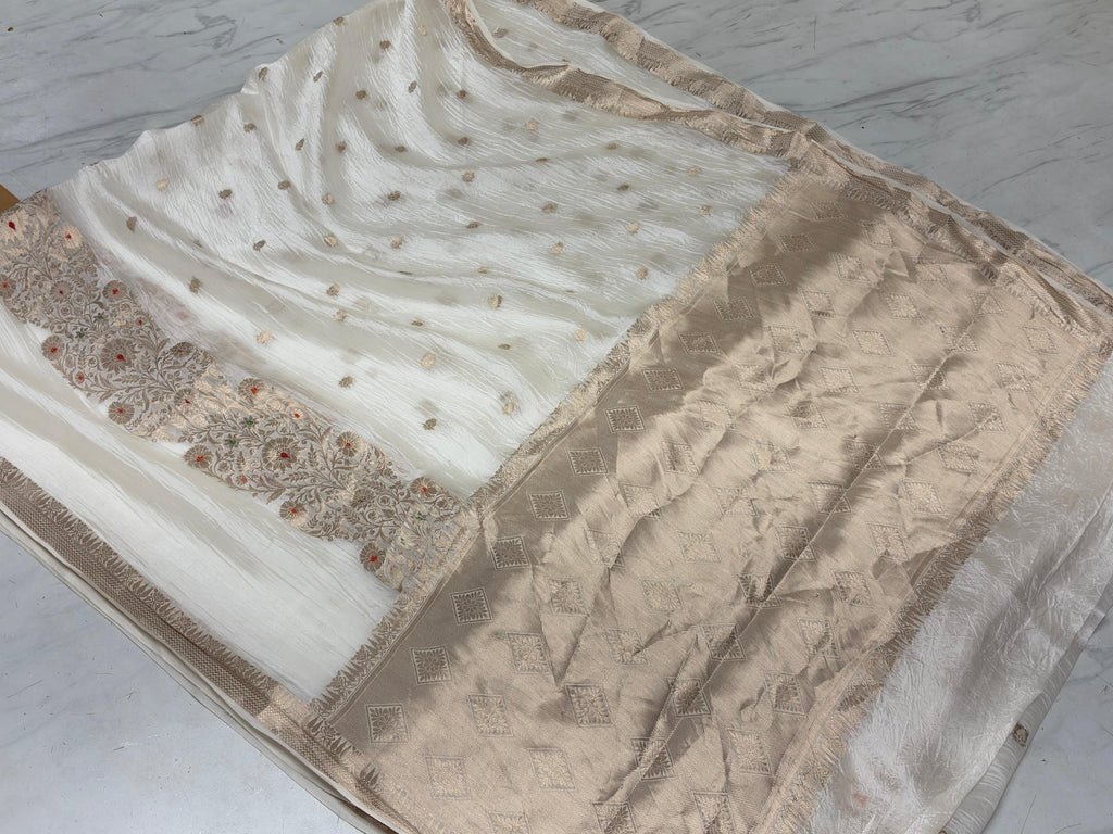 Dyable Raw Silk Saree