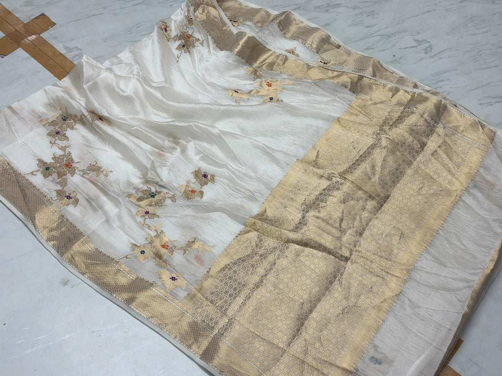 Dyable Raw Silk Saree