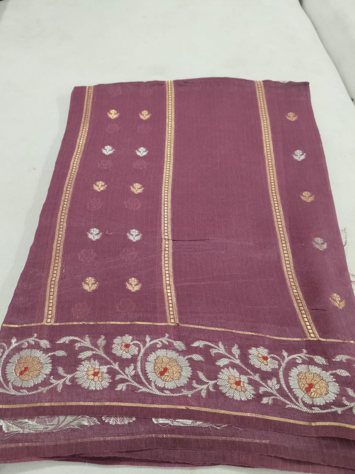 Raw Tussar Silk Saree