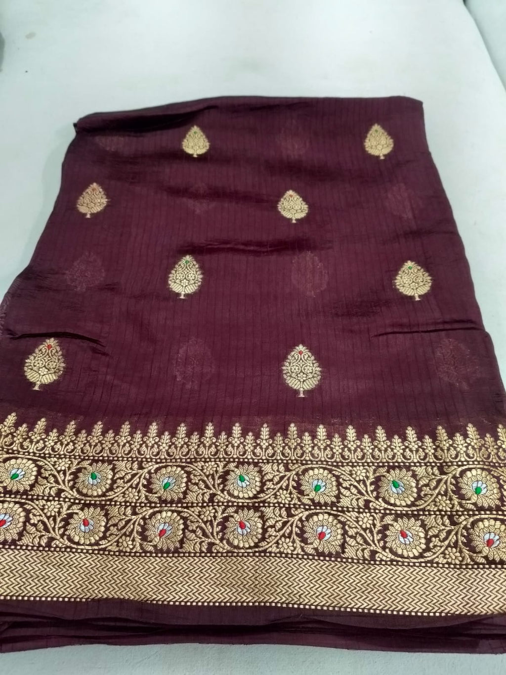 Raw Tussar Silk Saree