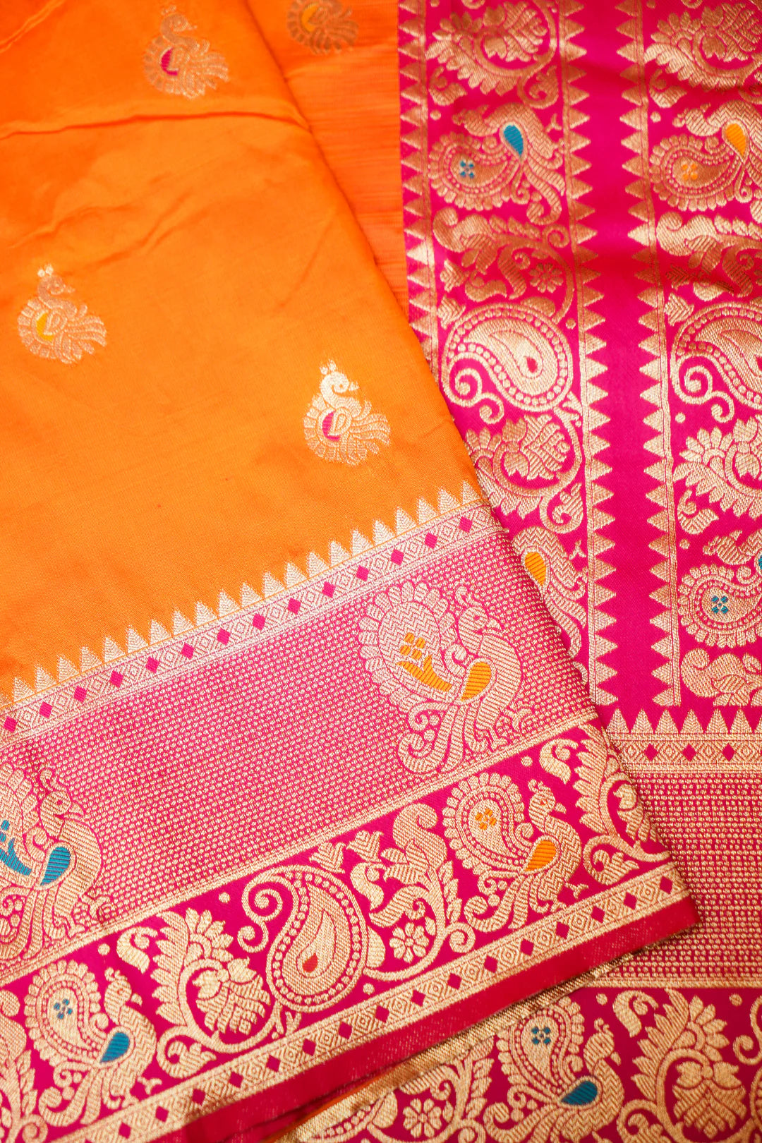 Orange Soft Silk Kanjivaram