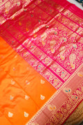 Orange Soft Silk Kanjivaram
