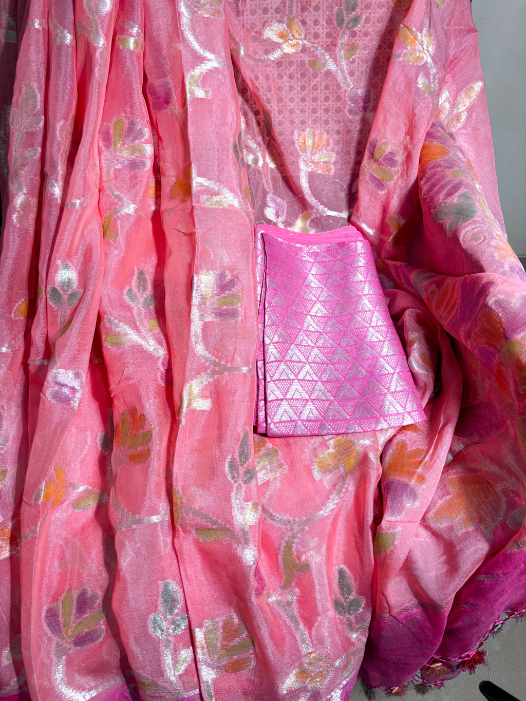Chiffon Georgette with Hand-Brush Work