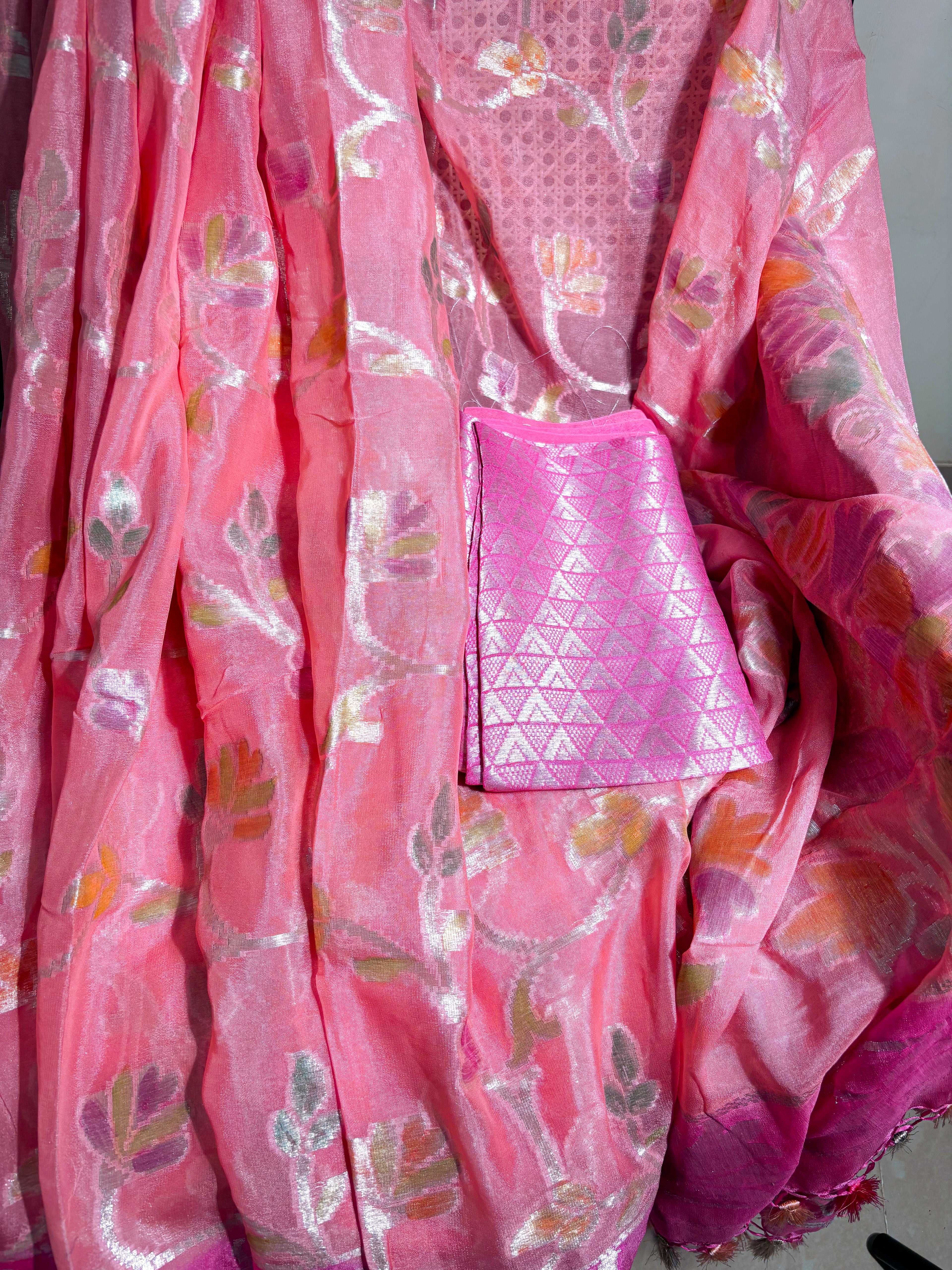 Chiffon Georgette with Hand-Brush Work