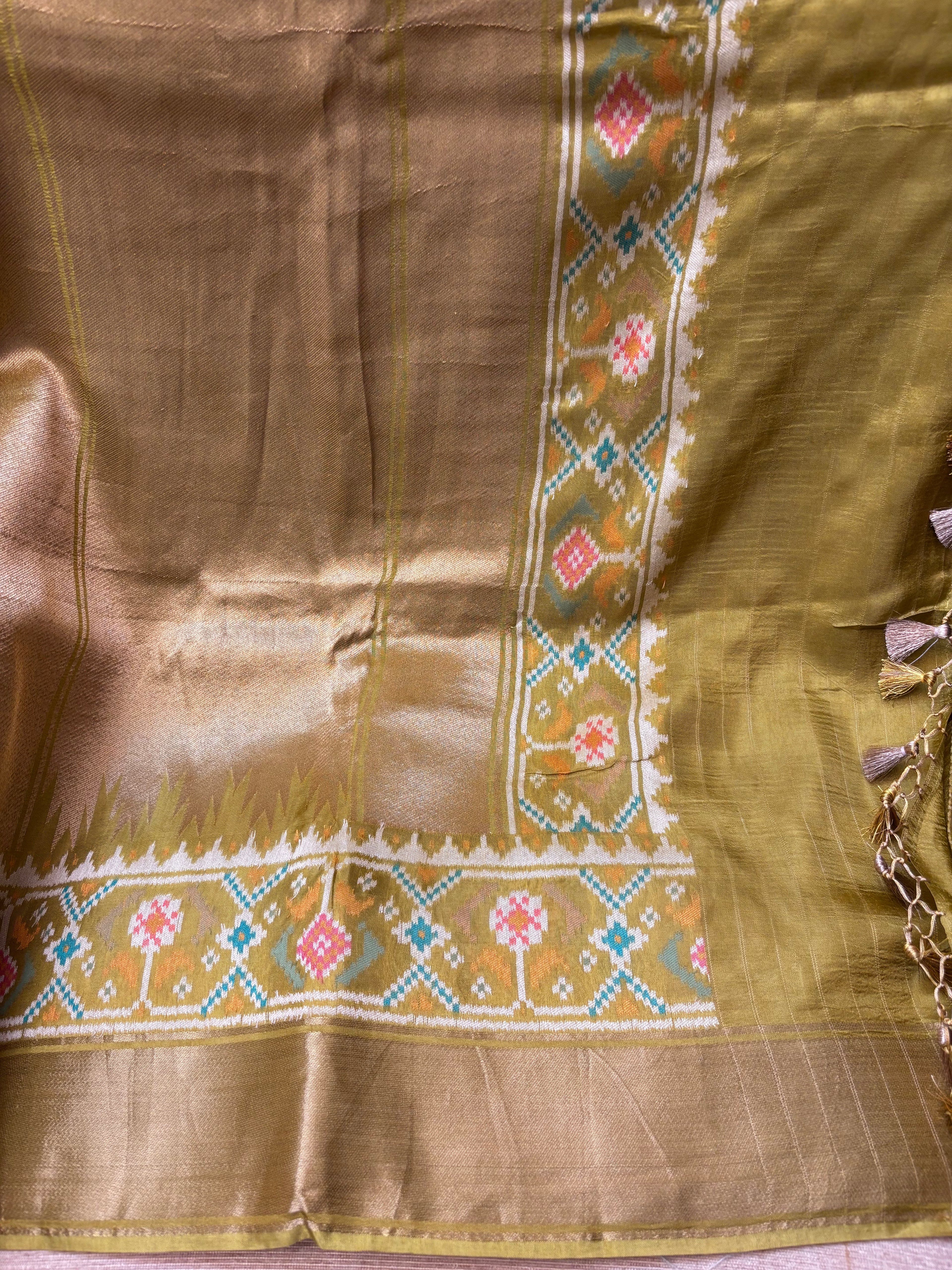 Brocade Saree with Patola Border