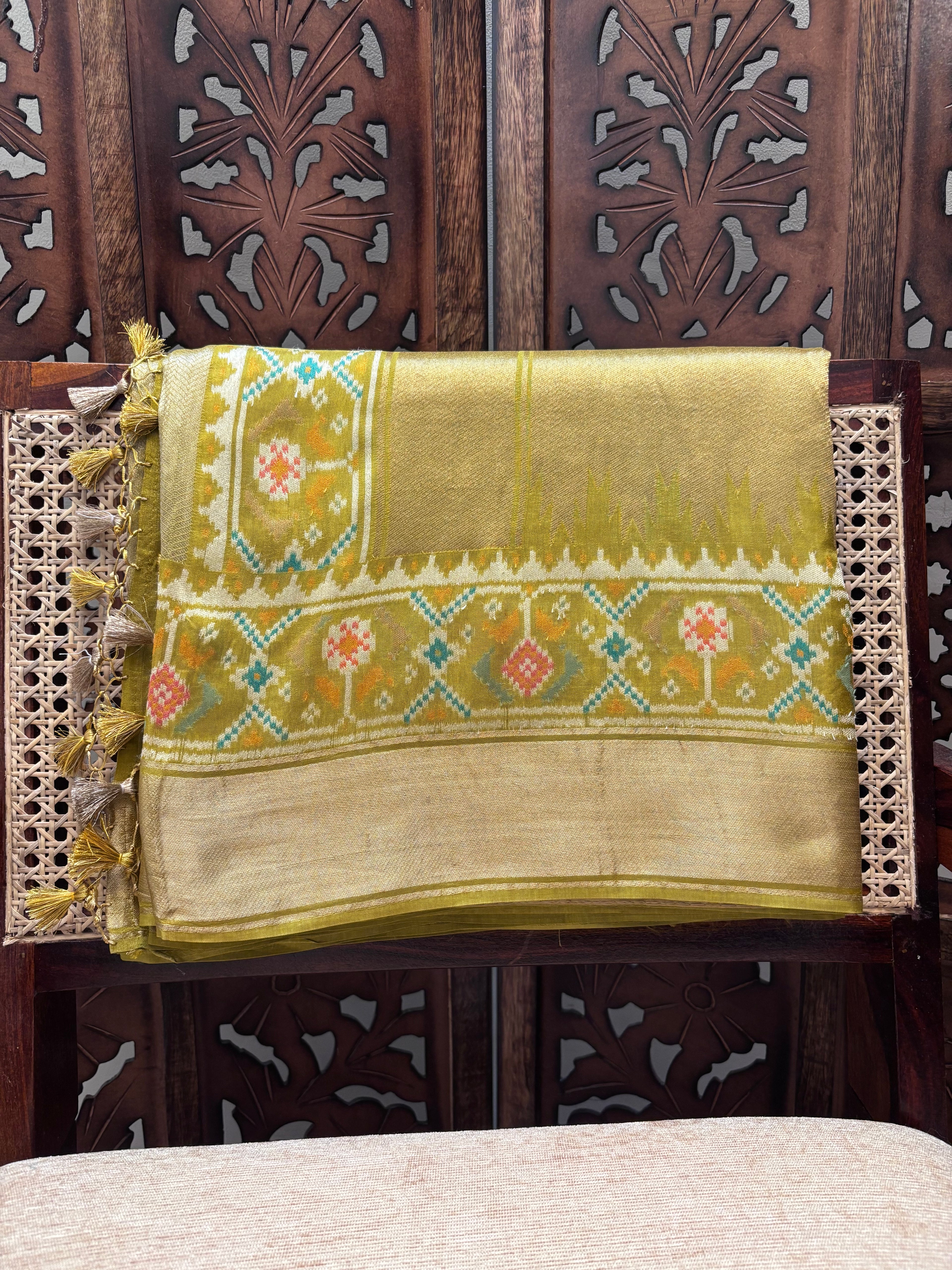 Brocade Saree with Patola Border
