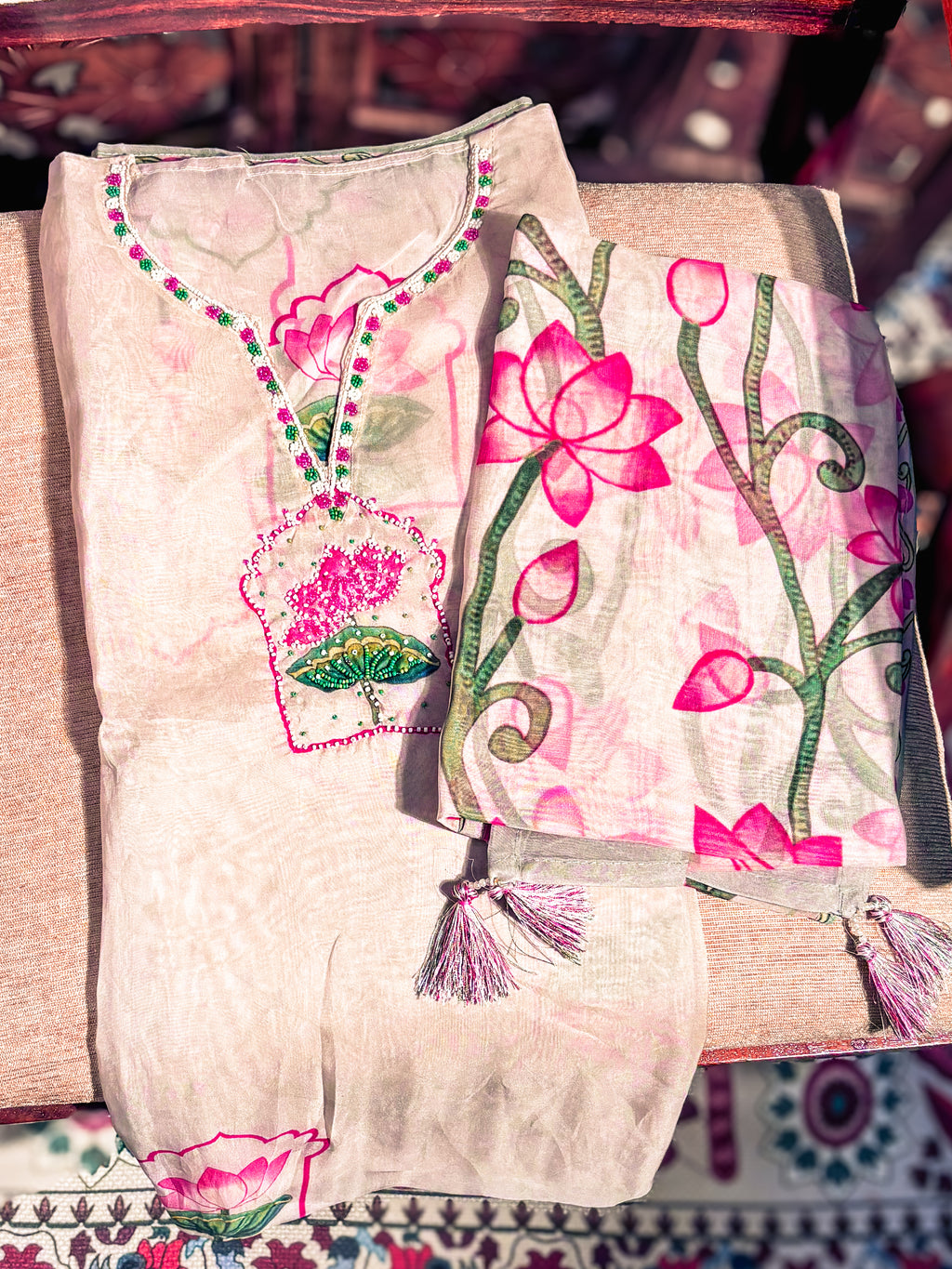 Georgette Suit with Handwork
