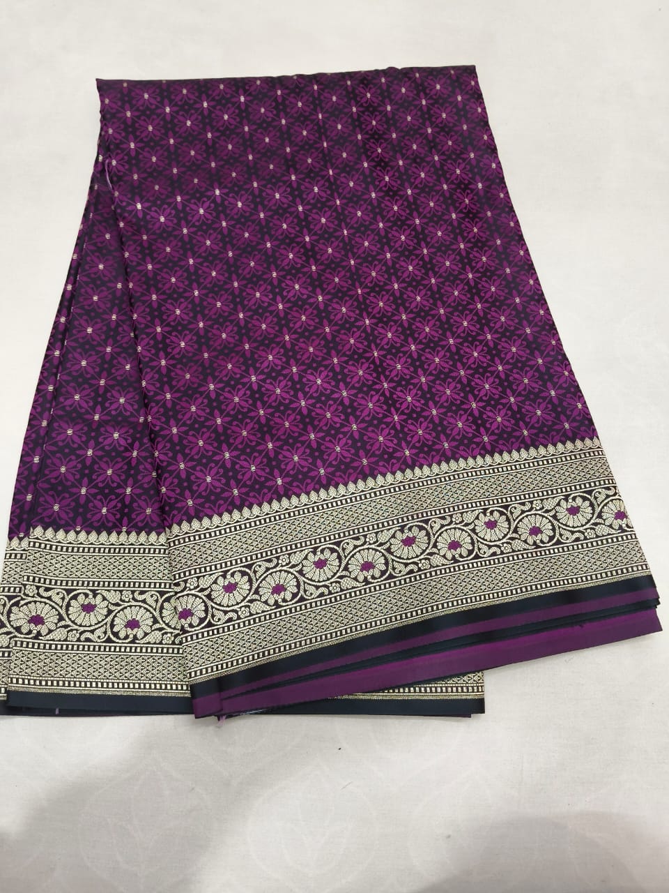 Jamawar Mashroo Resham Weaving Tanchoi Saree