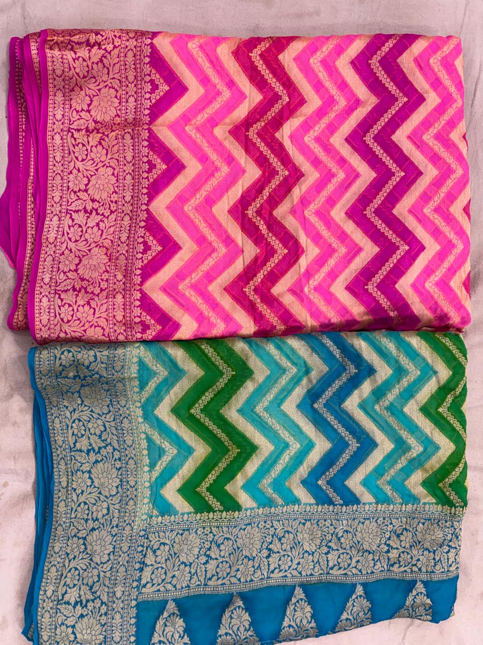 Pure Khaddi Georgette Saree