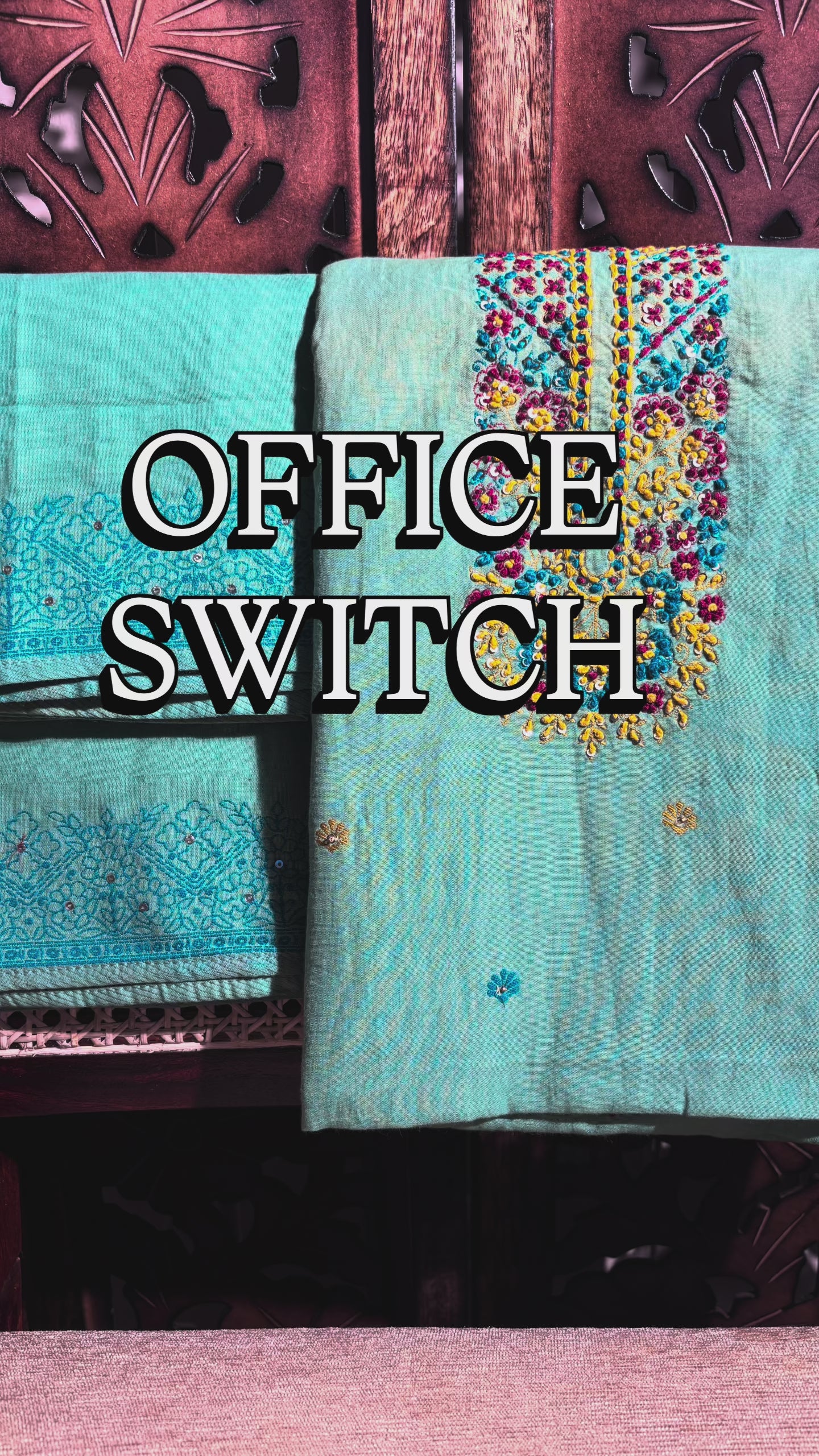 Cotton Suit with Katha Work