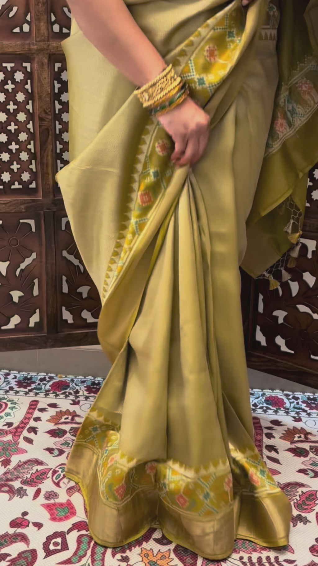 Brocade Saree with Patola Border