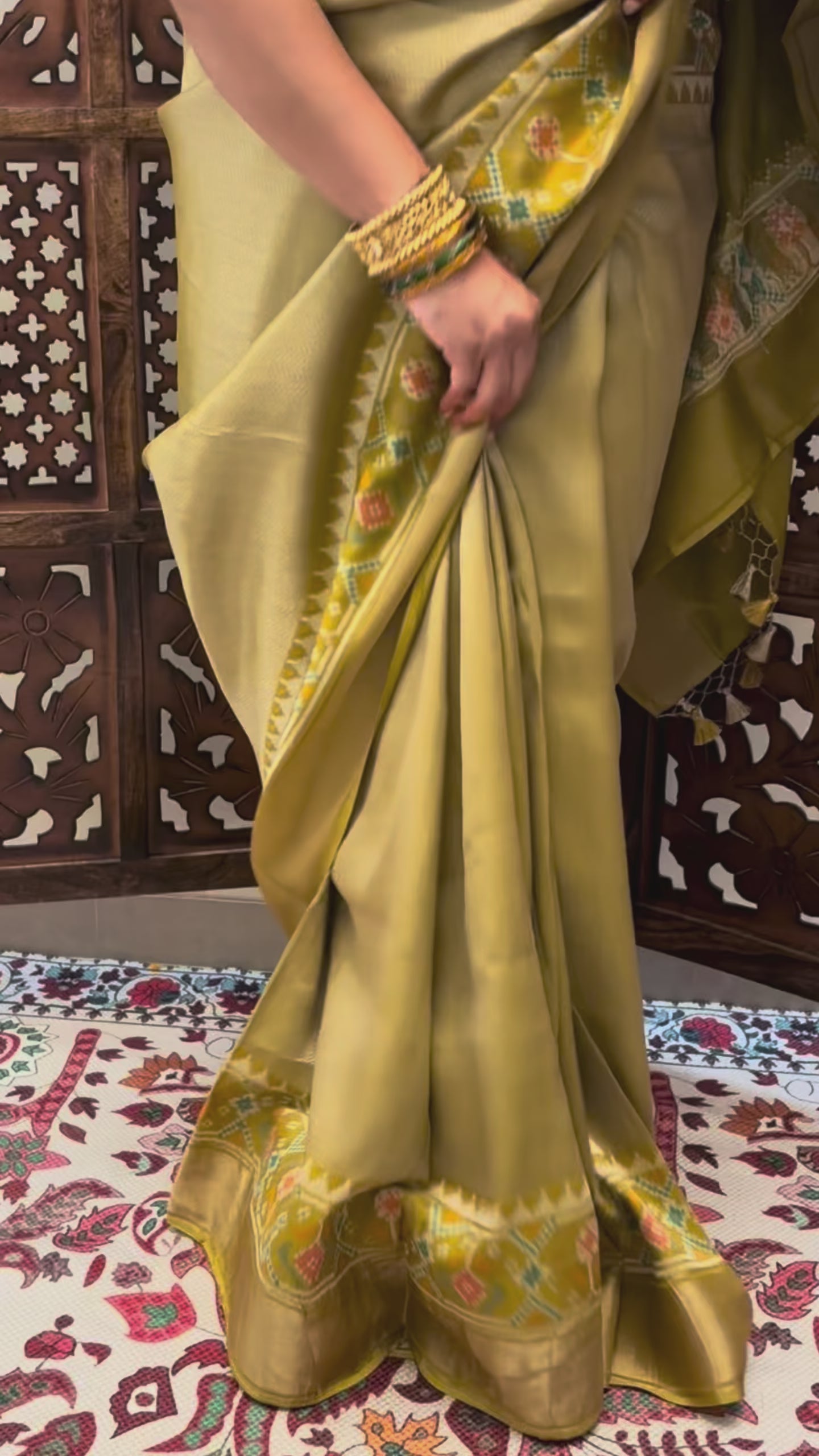 Brocade Saree with Patola Border