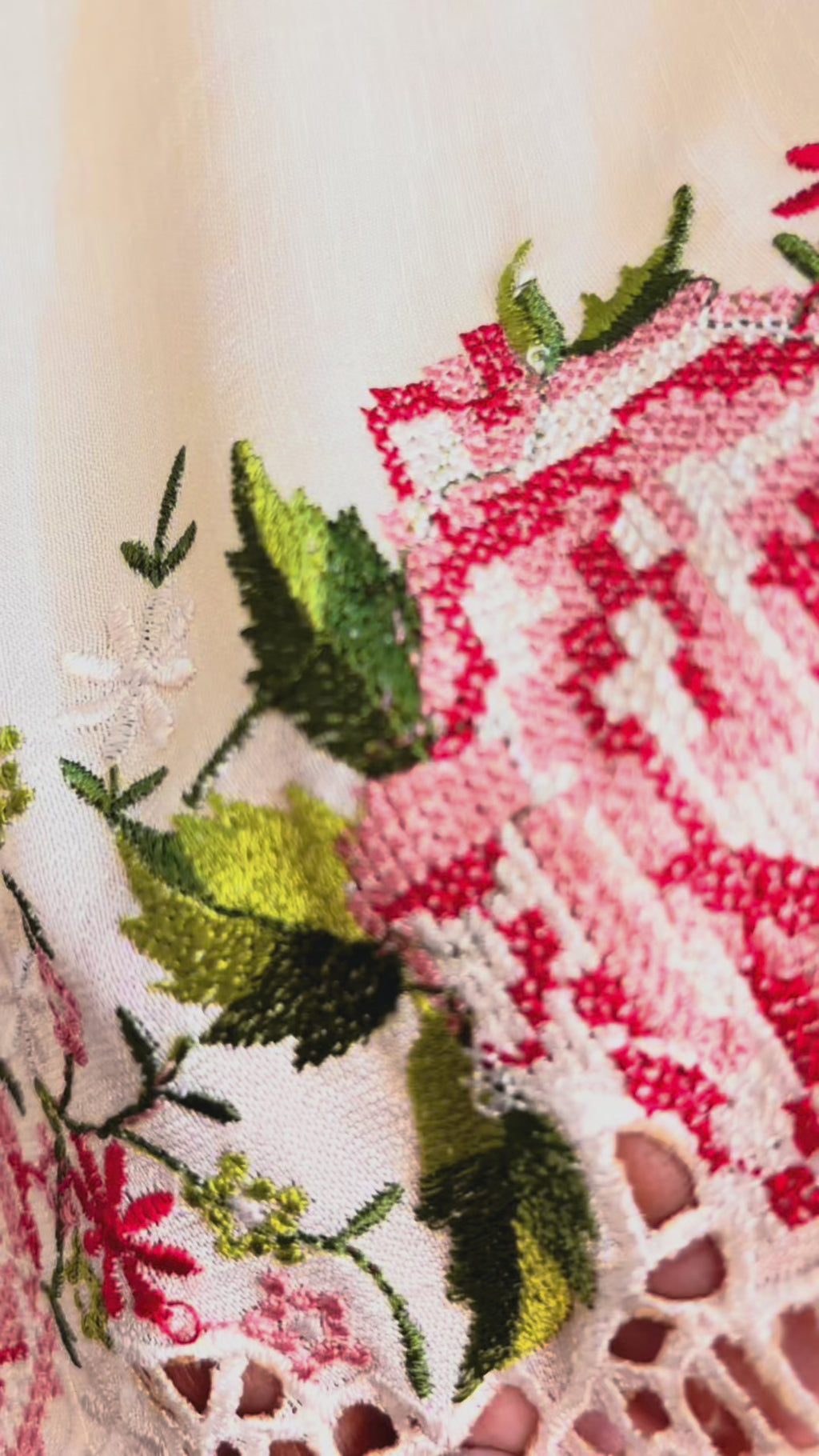 Chinon Embroidery Saree